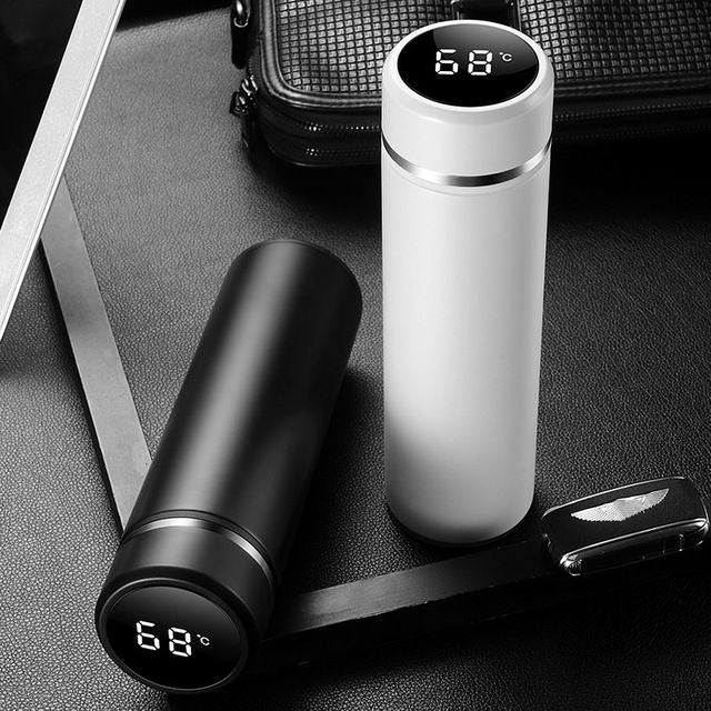 Portable Smart Temperature Water Bottle – LED Display Thermos