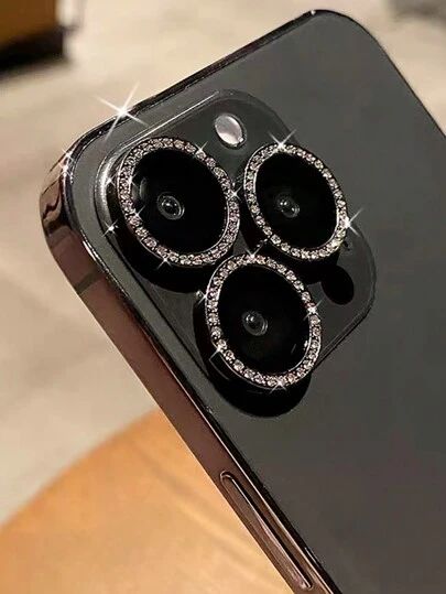 Luxury Diamond Camera Lens Protector for iPhone-9H Glass